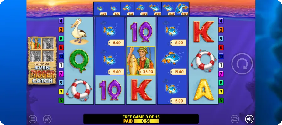 Extra Wild Funktion Fishin Frenzy Even Bigger Catch casino